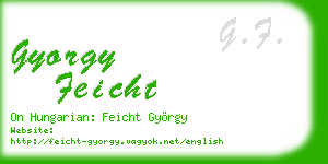 gyorgy feicht business card